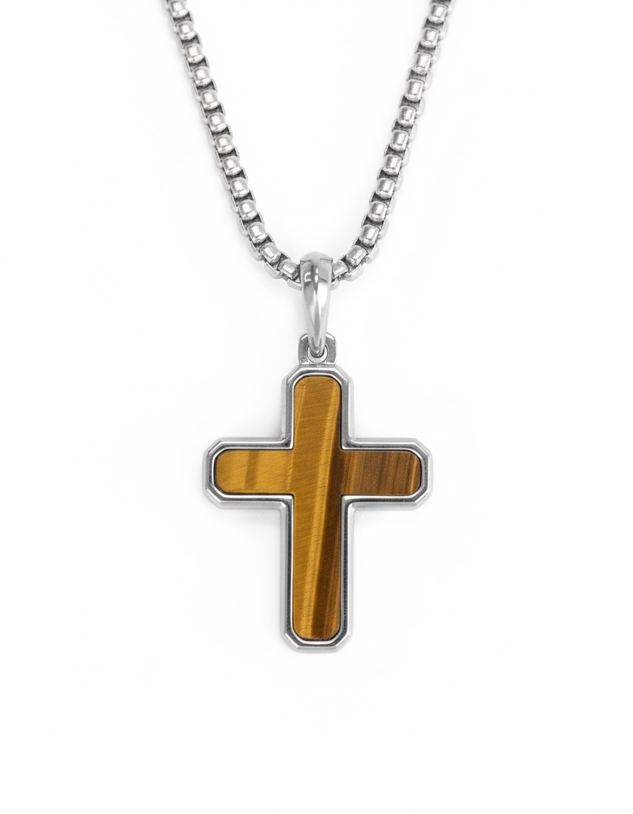 CRUZ TIGER'S EYE SILVER