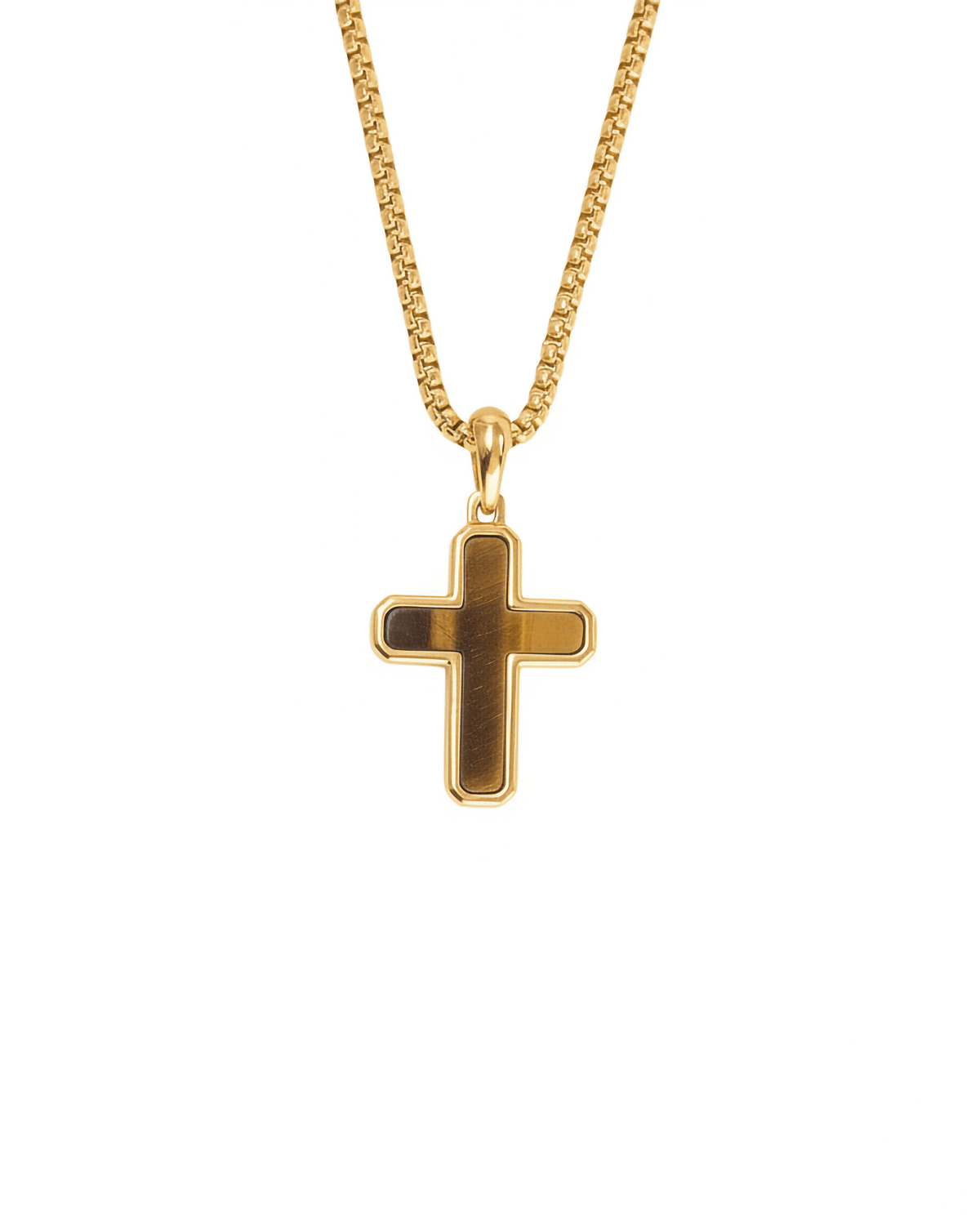 CRUZ TIGER'S EYE GOLD - BOATO JEWELRY