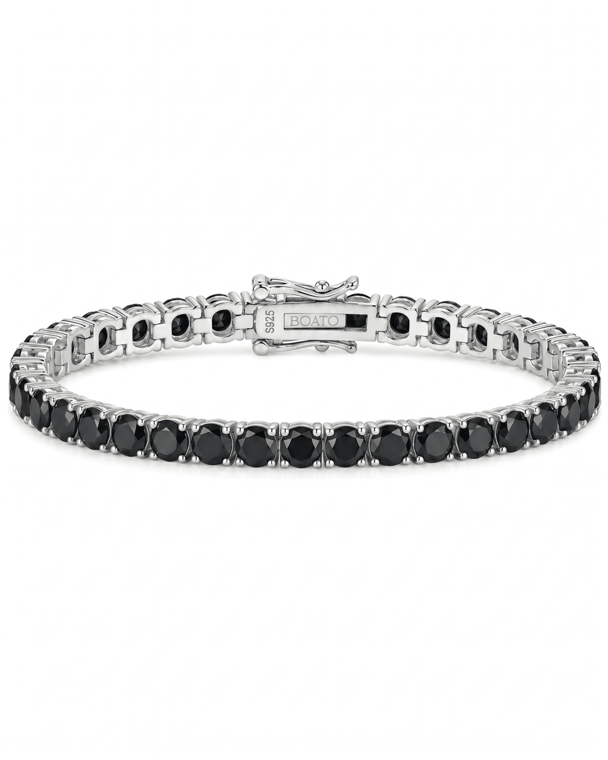 TENNIS MOISSANITA BLACK 4mm - BOATO JEWELRY