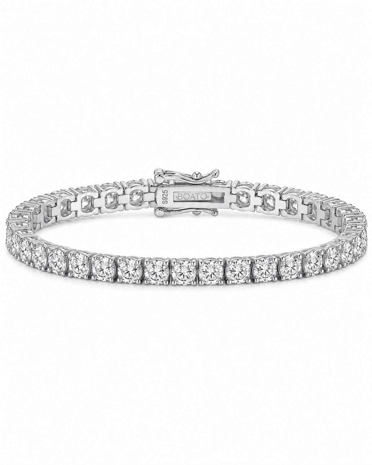 TENNIS MOISSANITA WHITE 4mm - BOATO JEWELRY